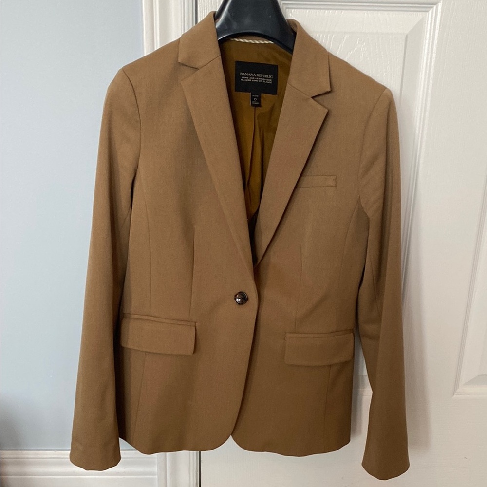 Camel Banana Republic blazer